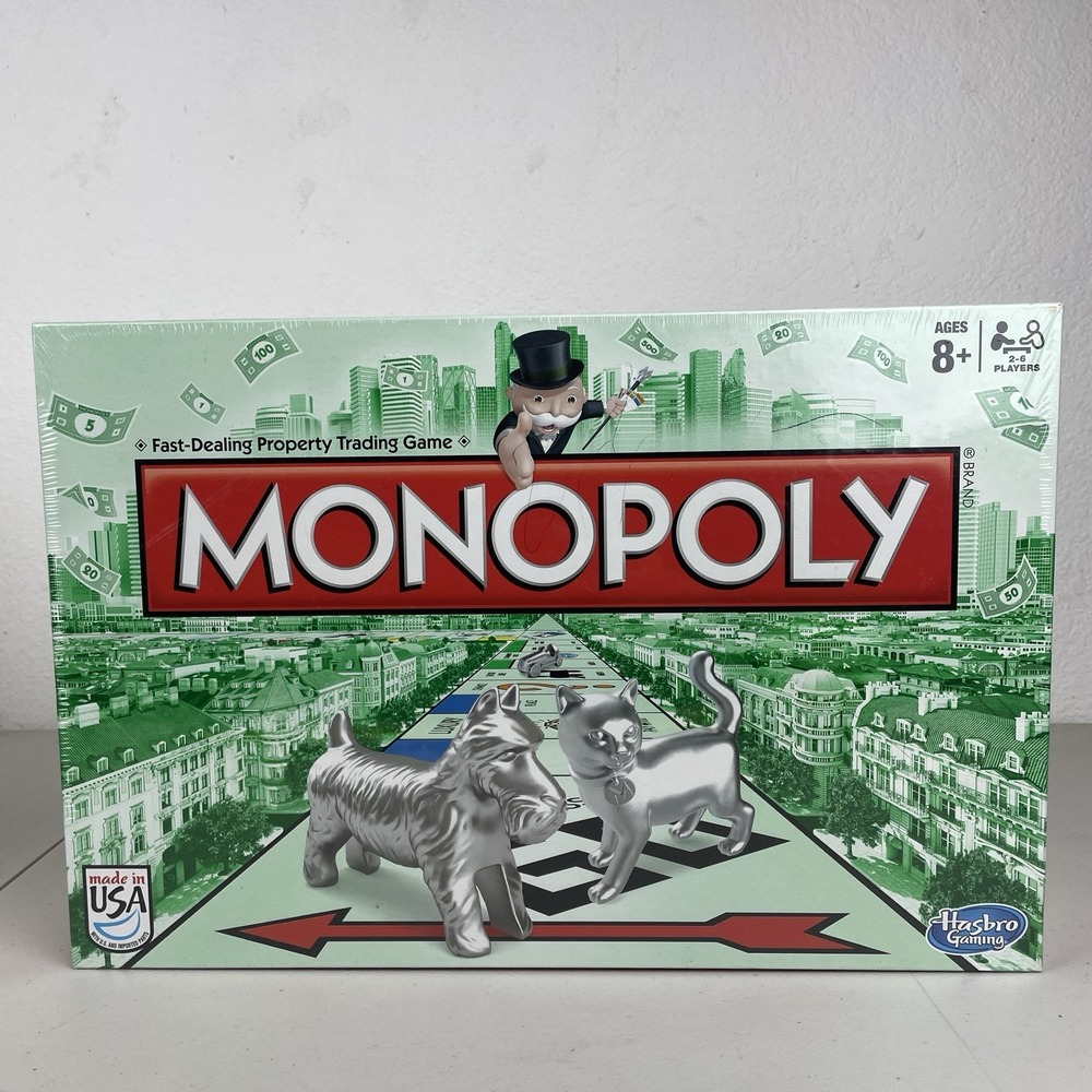 Monopoly Board Game Classic Edition Family Original Hasbro  Made In USA New